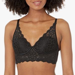 Maidenform Women's Pure Comfort Wireless Lace Longline Bralette Convertible Bra